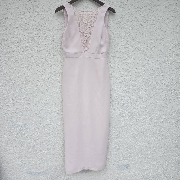 Karl Lagerfeld Lace Plunge Dress - Picture 4 of 15